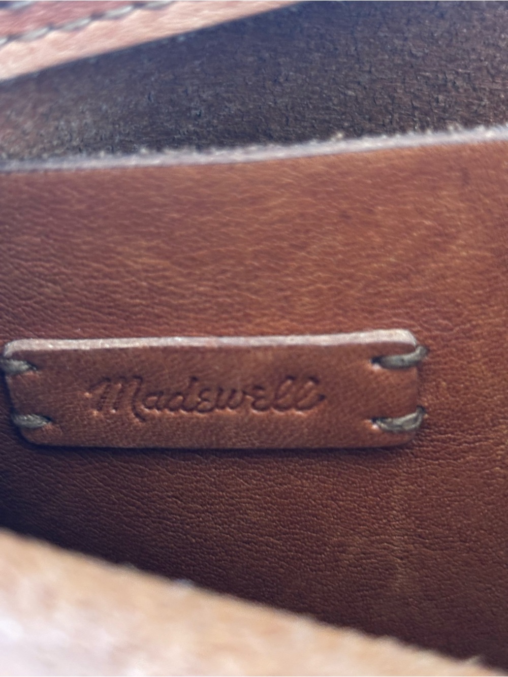 Madewell Sydney Smooth Luxe Leather Crossbody Bag Burnished Caramel - Picture 11 of 15